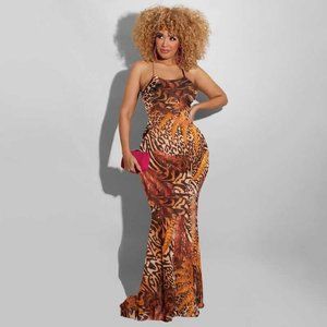 B Fierce Floor Length Maxi Dress